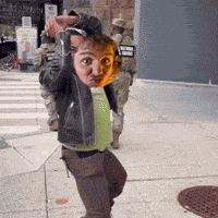 Dancing birthday GIF with Gustav face swap